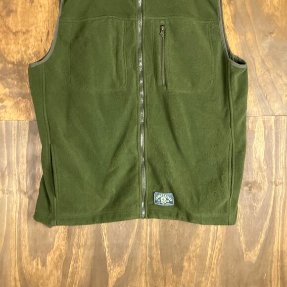 Zero Foxtrot Men Vest Green Fleece Full Zip Gilet Utility Outdoors Polyester 2XL - Picture 3 of 12